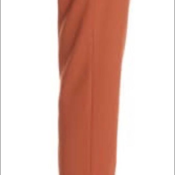 Halogen Tie waist pants Sz 16 rust sequoia - Picture 3 of 6
